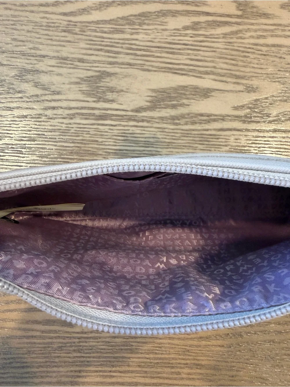 Kate Spade New York Rose Gold Metallic Stripe Crossbody Purse